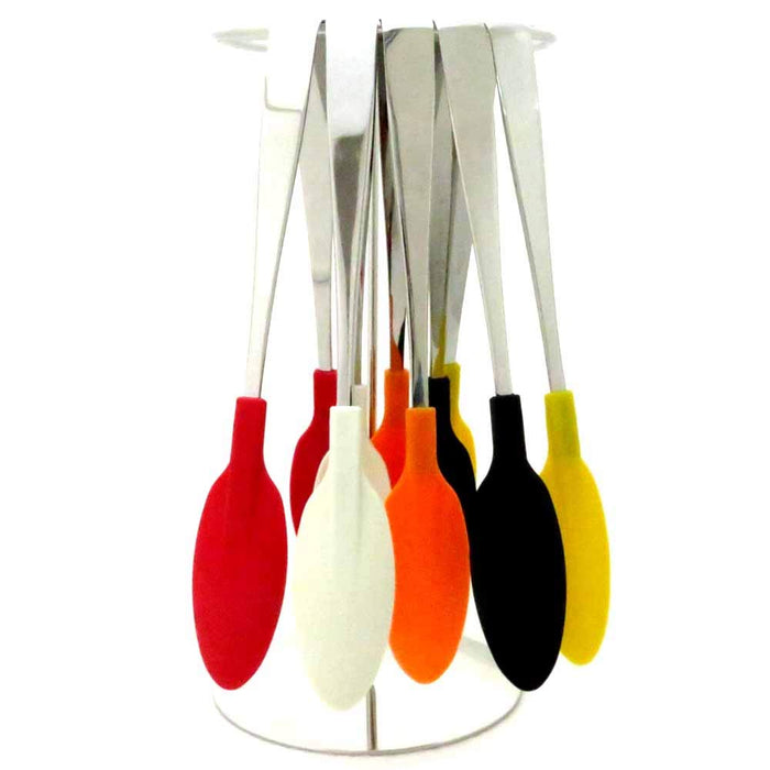 Endo Shoji Tkg Soft Catch Tongs White Commercial Grade BTVI801-Kiichin - The #1 Place for Japanese Goods in Your Hand!