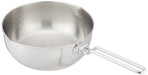 Endo Shoji Yukihira Pot 22Cm with Handle Triple-Layer Stainless Steel Japan-Kiichin - The #1 Place for Japanese Goods in Your Hand!