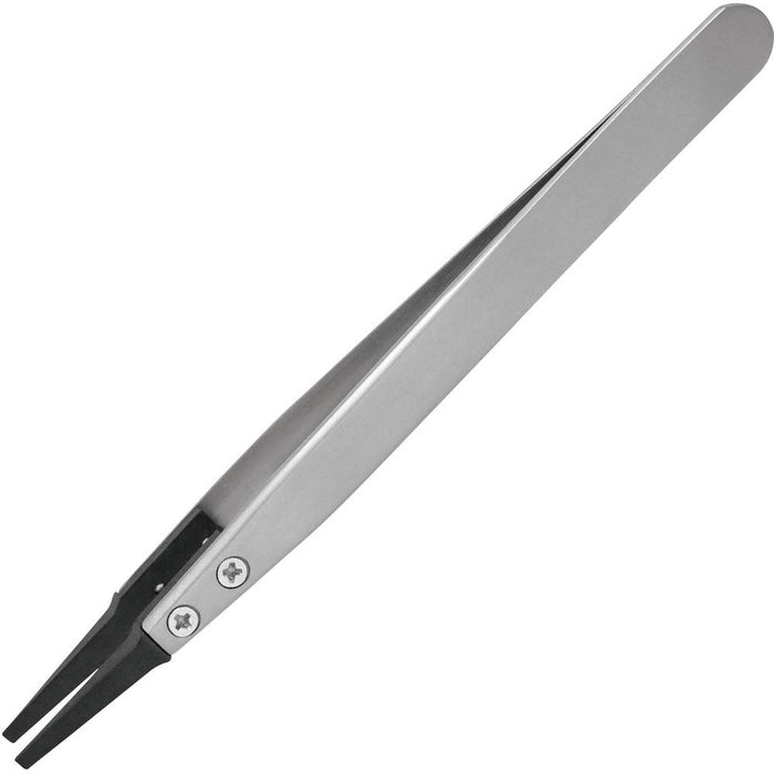 Engineer 125mm Anti-Static ESD Flat Type Tweezers - PTZ-46 Model-Kiichin - The #1 Place for Japanese Goods in Your Hand!