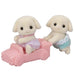 Epoch Flora Rabbit Twins Sylvanian Families Doll U-104 Age 3+ Suitable Dollhouse Toy-Kiichin - The #1 Place for Japanese Goods in Your Hand!
