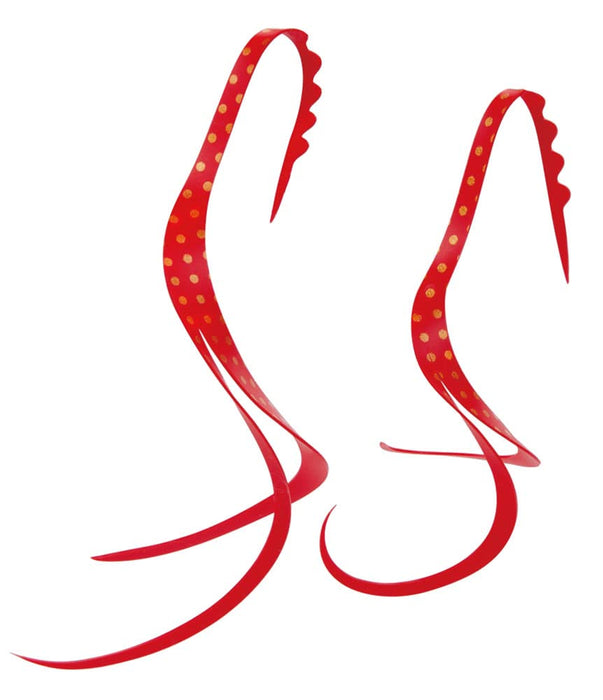 Gamakatsu Sakuragen Silicone Necktie Slit Curly #50 Red Gold Spot-Kiichin - The #1 Place for Japanese Goods in Your Hand!