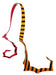 Gamakatsu Sakuragen Dual Zebra Silicone Necktie Spiky Curly #31-Kiichin - The #1 Place for Japanese Goods in Your Hand!