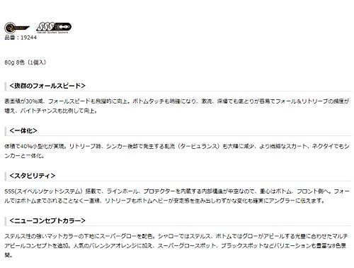 Gamakatsu Sakuragendai Rubber Q TG Sinker 80G Red Glow Spot #16-Kiichin - The #1 Place for Japanese Goods in Your Hand!
