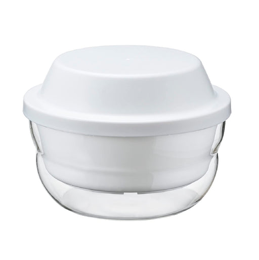 Hario Glass Microwave Steamer 1200Ml Easy Cooking White Made in Japan-Kiichin - The #1 Place for Japanese Goods in Your Hand!