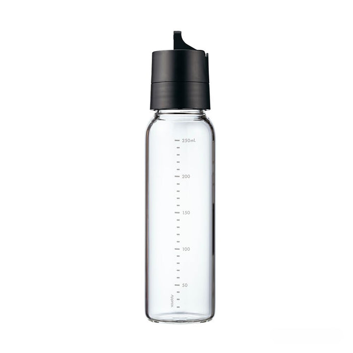Hario 250ml One-Touch Dressing Bottle Black ODBN-250-B Kitchen Essential-Kiichin - The #1 Place for Japanese Goods in Your Hand!
