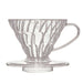 Harry V60 Pour Over Coffee Dripper - Japan Plastic Vd-01T - 1-2 Cups-Kiichin - The #1 Place for Japanese Goods in Your Hand!