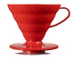 Hario V60 Dripper 02 Red 1-4 Cups Coffee Hand Drip Japan VDR-02-R-Kiichin - The #1 Place for Japanese Goods in Your Hand!