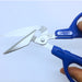 Hasegawa Cutlery Blue Paper Pack Scissors PS-40H 17cm Total Length 4.3cm Blade Length-Kiichin - The #1 Place for Japanese Goods in Your Hand!