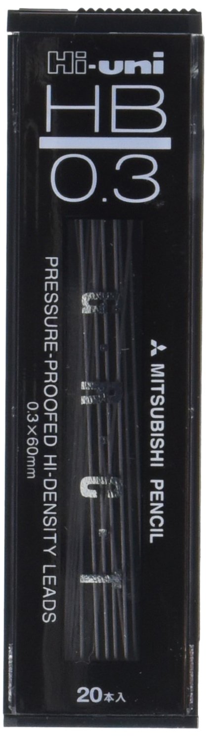 Mitsubishi Pencil Hi-Uni 0.3M/M Core HB Refill Hu03300-HB Quality Craftsmanship-Kiichin - The #1 Place for Japanese Goods in Your Hand!