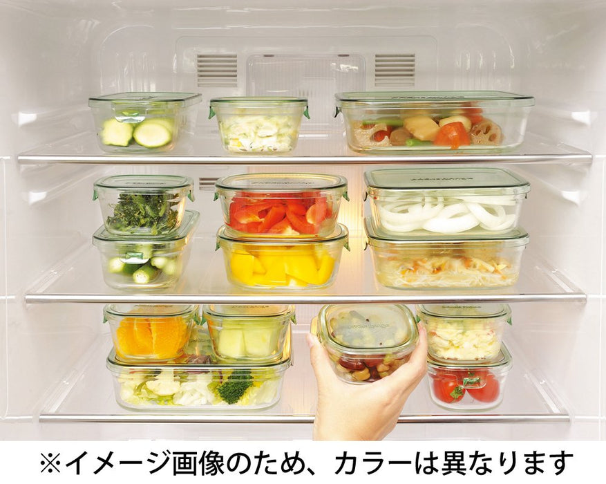 Iwaki 240ml Pink Heat-Resistant Round Glass Storage Container with Lid