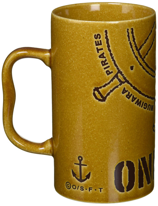 Kanesho Pottery Anime One Piece Pirate Flag Water Repellent Brown Mug 600ml-Kiichin - The #1 Place for Japanese Goods in Your Hand!