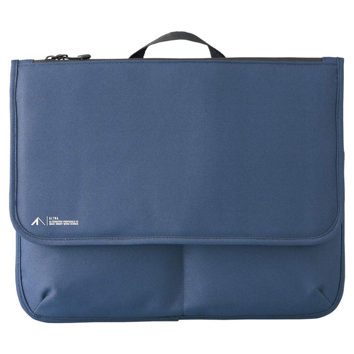 Lihit Lab Navy Cordura Flat Pouch A7768-11 - Japanese-Made Compact Storage-Kiichin - The #1 Place for Japanese Goods in Your Hand!
