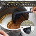 Marna Easy-Scoop Ladle S Clam Shape Silicone Kitchen Utensil Dark Gray-Kiichin - The #1 Place for Japanese Goods in Your Hand!