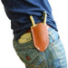 Miki Kajiya Village Brown Leather Pruning Shears Case TS082 Durable Tool Holder-Kiichin - The #1 Place for Japanese Goods in Your Hand!