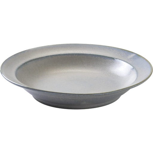 Minoru Pottery Mino Ware Curio 210 Deep Plate in Blue Gray-Kiichin - The #1 Place for Japanese Goods in Your Hand!