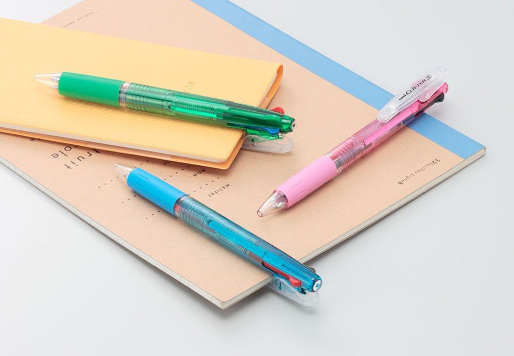 Mitsubishi Pencil 3-Color Ballpoint Pen - Clifter 0.7 Transparent Pack of 10-Kiichin - The #1 Place for Japanese Goods in Your Hand!