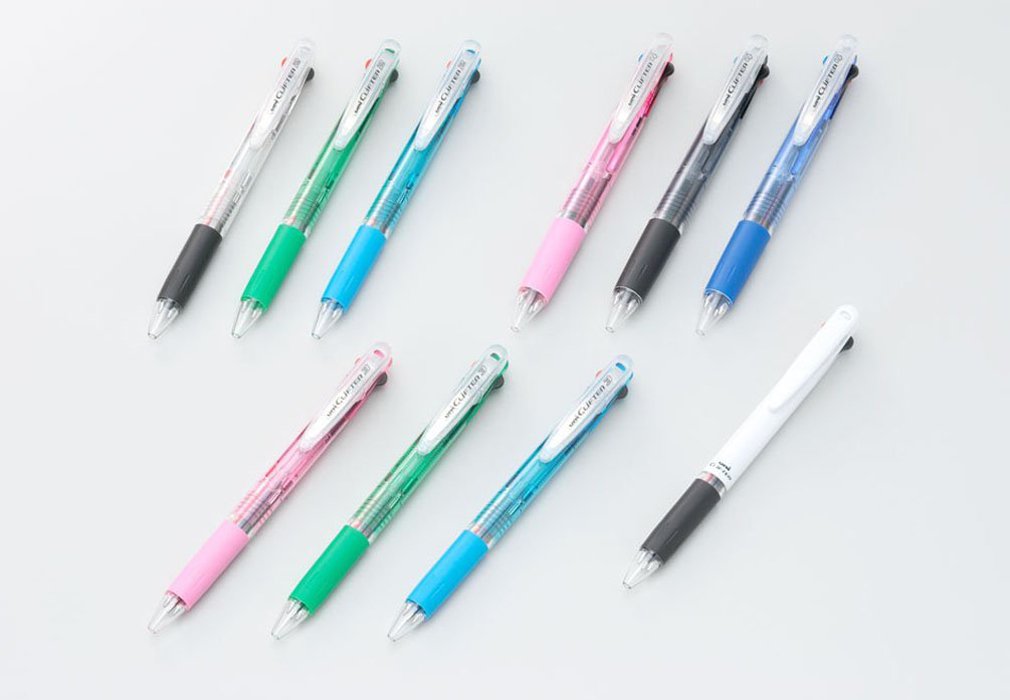 Mitsubishi Pencil 3-Color Ballpoint Pen - Clifter 0.7 Transparent Pack of 10-Kiichin - The #1 Place for Japanese Goods in Your Hand!