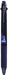 Mitsubishi Pencil Jet Stream 3-Color Ballpoint Pen 0.5mm Transparent Navy Easy to Write-Kiichin - The #1 Place for Japanese Goods in Your Hand!