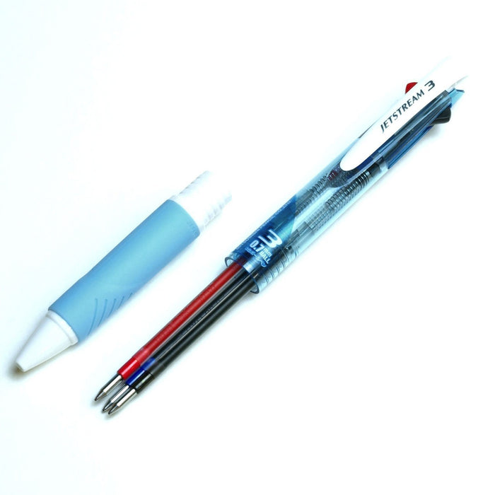 Mitsubishi Pencil Jet Stream 3 Color Ballpoint Pen 0.7mm Easy To Write Light Blue-Kiichin - The #1 Place for Japanese Goods in Your Hand!