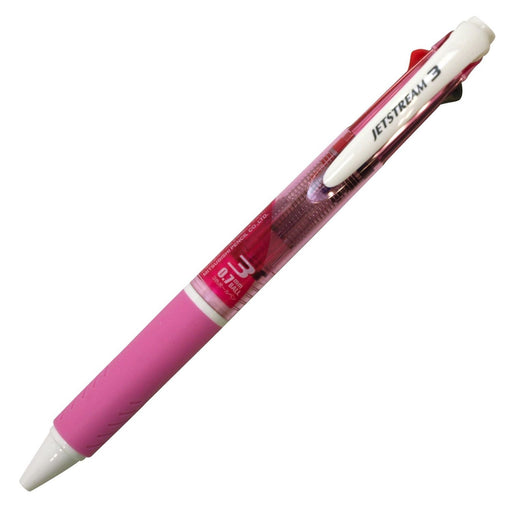 Mitsubishi Pencil Jet Stream 3-Color 0.7mm Ballpoint Pen - Pink Easy to Write-Kiichin - The #1 Place for Japanese Goods in Your Hand!