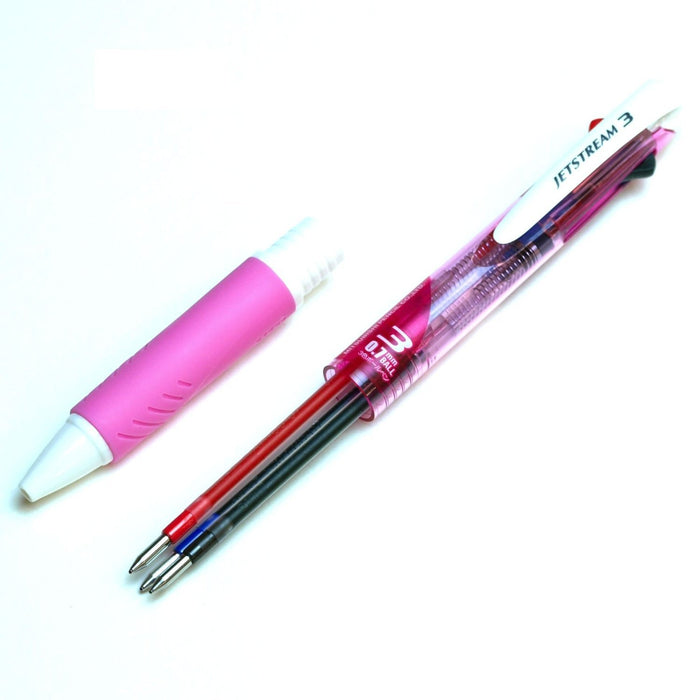 Mitsubishi Pencil Jet Stream 3-Color 0.7mm Ballpoint Pen - Pink Easy to Write-Kiichin - The #1 Place for Japanese Goods in Your Hand!