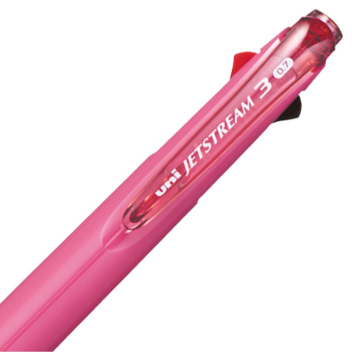Mitsubishi Pencil Jet Stream 3-Color Ballpoint Pen 0.7 Tip Rose Pink Easy Write-Kiichin - The #1 Place for Japanese Goods in Your Hand!
