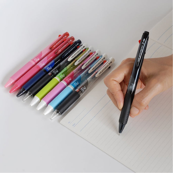Mitsubishi Pencil Jet Stream 3-Color Ballpoint Pen 0.7 Tip Rose Pink Easy Write-Kiichin - The #1 Place for Japanese Goods in Your Hand!