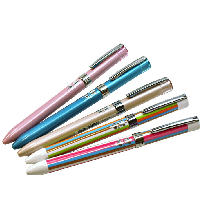 Mitsubishi Pencil Jet Stream F Series 0.5 3 Color Ballpoint Pen in Sugar Pink-Kiichin - The #1 Place for Japanese Goods in Your Hand!