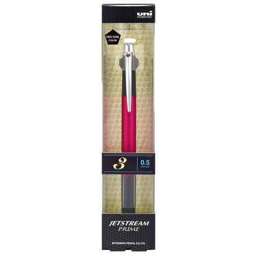 Mitsubishi Pencil Jet Stream Prime 3 Color Ballpoint Pen 0.5 Black Pink-Kiichin - The #1 Place for Japanese Goods in Your Hand!