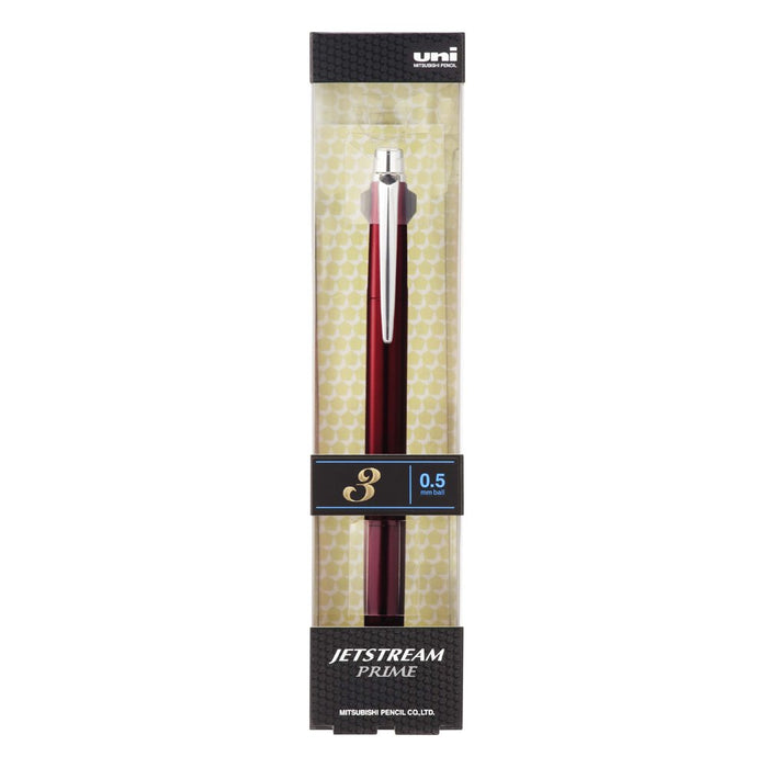 Mitsubishi Pencil Jet Stream Prime 3 Color Ballpoint Pen 0.5 Dark Bordeaux-Kiichin - The #1 Place for Japanese Goods in Your Hand!