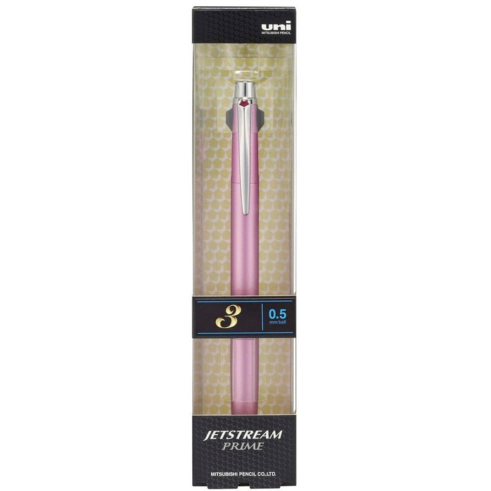 Mitsubishi Pencil Jet Stream Prime 0.5 3-Color Ballpoint Pen Light Pink Easy Write-Kiichin - The #1 Place for Japanese Goods in Your Hand!