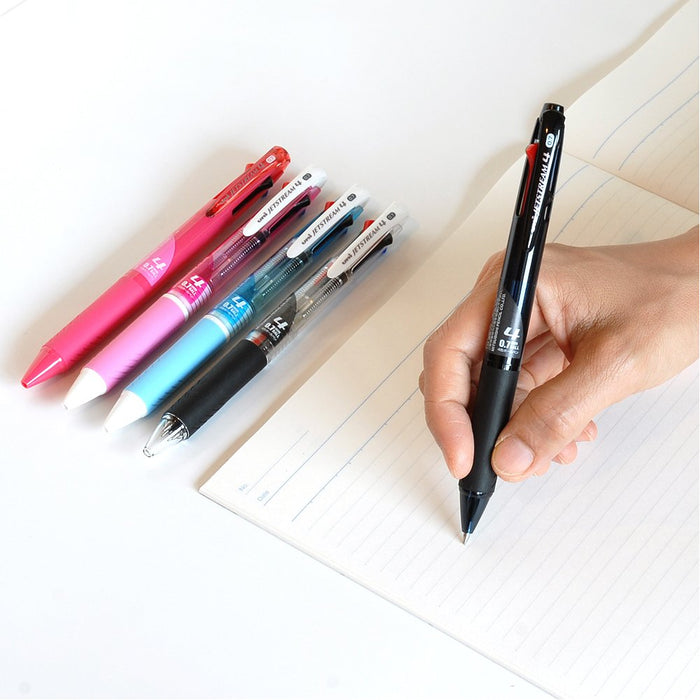 Mitsubishi Pencil Japan 4 Color Ballpoint Pen Jetstream 0.7 Transparent Black Sxe450007T.24-Kiichin - The #1 Place for Japanese Goods in Your Hand!