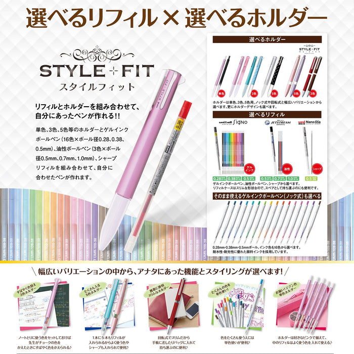 Mitsubishi Pencil - Umr109385 Signo Style Fit 0.38 Ballpoint Pen Refill Lime Green 10 Pieces-Kiichin - The #1 Place for Japanese Goods in Your Hand!