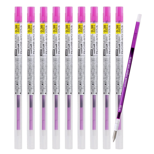 Mitsubishi Pencil Ballpoint Pen Refill Signo Pink 0.38 Style Fit Pack of 10-Kiichin - The #1 Place for Japanese Goods in Your Hand!
