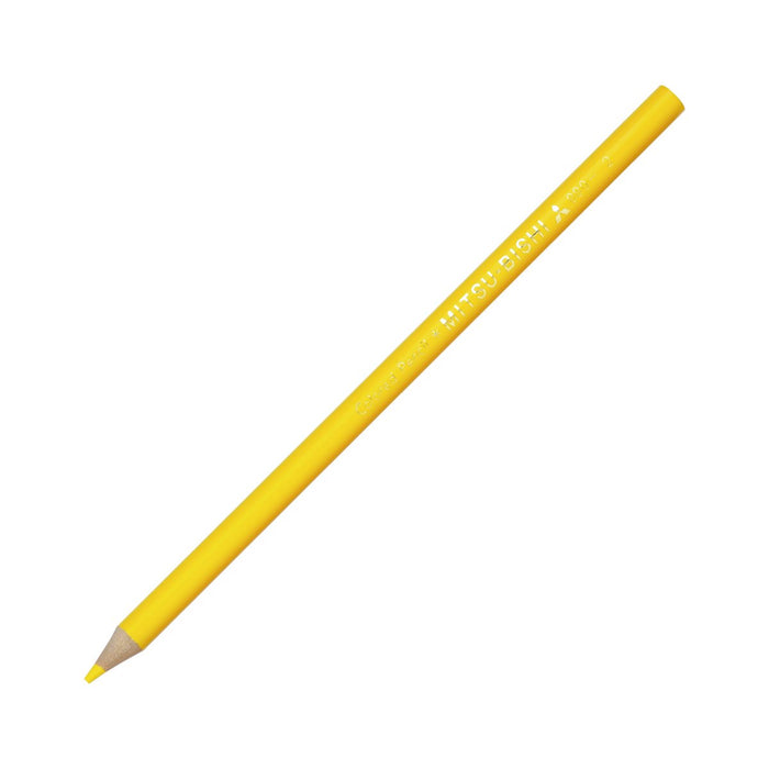 Mitsubishi Pencil K880.2 Yellow Colored Pencil for Elementary School - Pack of 12-Kiichin - The #1 Place for Japanese Goods in Your Hand!