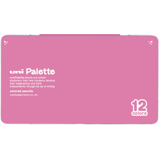 Mitsubishi Pencil 12-Color Set Elementary School Pink Uni Palette K88012Cplt-Kiichin - The #1 Place for Japanese Goods in Your Hand!