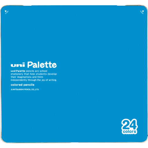 Mitsubishi Pencil K88024Cplt.8 Unipalette 24 Colored Pencils Set Light Blue-Kiichin - The #1 Place for Japanese Goods in Your Hand!