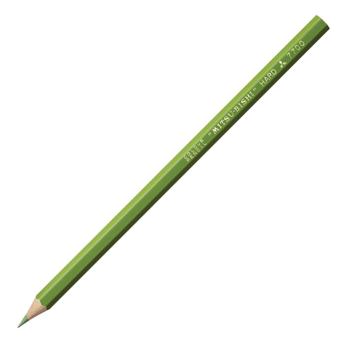 Mitsubishi Pencil No.7700 Hard Yellow Green Colored Pencil Pack of 12-Kiichin - The #1 Place for Japanese Goods in Your Hand!