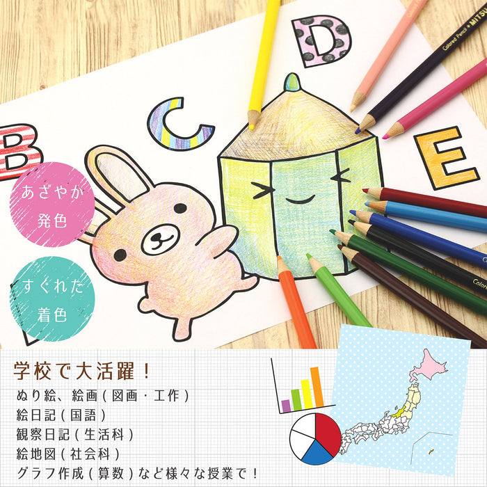 Mitsubishi Pencil Mario Kart 880 - 12 Color Set Colored Pencils K88012Cmks2-Kiichin - The #1 Place for Japanese Goods in Your Hand!