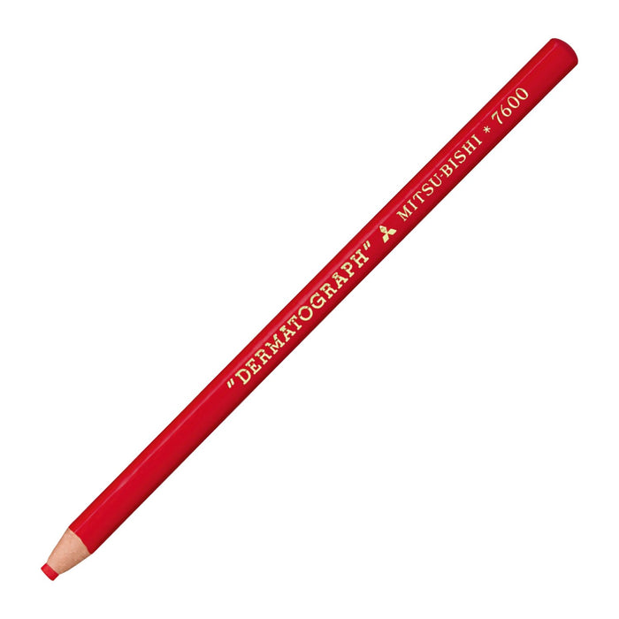 Mitsubishi Pencil Colored Oil Dermatograph No.7600 Red 1 Dozen Dimensions 54x180x19 mm-Kiichin - The #1 Place for Japanese Goods in Your Hand!