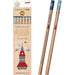 Mitsubishi Pencil Hahatoko 4B Space & Sea Wooden Shaft Drawing Pencils 1 Dozen-Kiichin - The #1 Place for Japanese Goods in Your Hand!