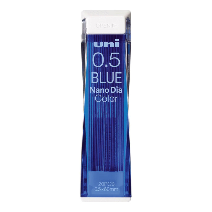 Mitsubishi Pencil Nano Diamond 0.5 Blue Erasable Color Lead 10 Piece Pack-Kiichin - The #1 Place for Japanese Goods in Your Hand!