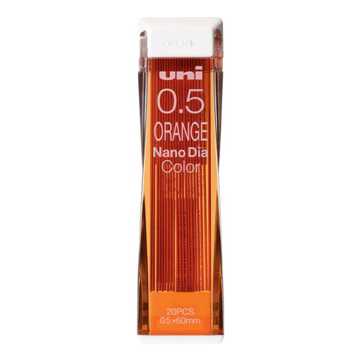 Mitsubishi Pencil Nano Diamond 0.5 Orange Erasable Color Lead 10 Pieces-Kiichin - The #1 Place for Japanese Goods in Your Hand!