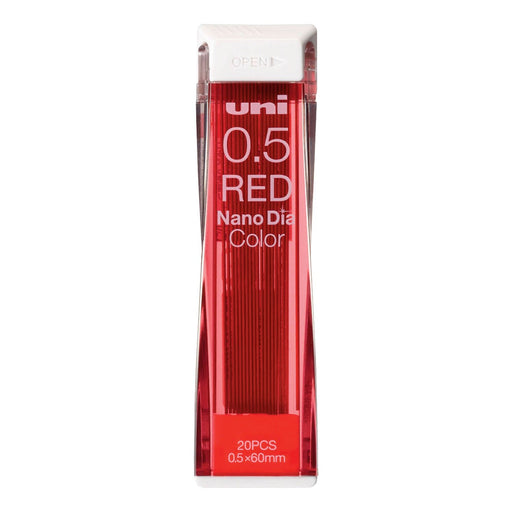 Mitsubishi Pencil Nano Diamond 0.5 Red Erasable Color Lead 10 Pieces-Kiichin - The #1 Place for Japanese Goods in Your Hand!