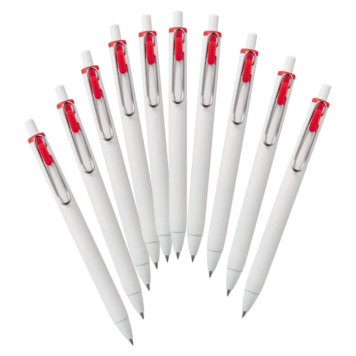 Mitsubishi Pencil Uniball One Gel Ballpoint Pen 0.38 Red 10-Piece Pack-Kiichin - The #1 Place for Japanese Goods in Your Hand!