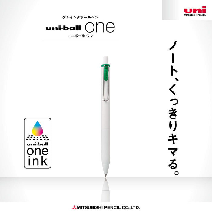 Mitsubishi Pencil Uniball One Gel Ballpoint Pen 0.5 Green 10-Pack-Kiichin - The #1 Place for Japanese Goods in Your Hand!