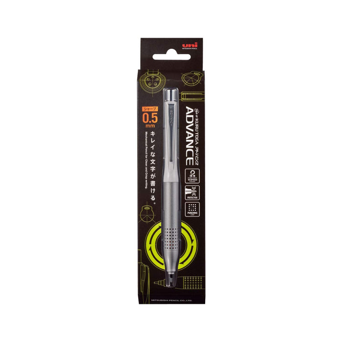Mitsubishi Pencil Kurtga Advance 0.5 Upgrade Model Mechanical Pencil White M510301P.1-Kiichin - The #1 Place for Japanese Goods in Your Hand!