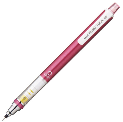 Mitsubishi Pencil Kurtoga Mechanical Pencil - 0.3 Automatic Lead Rotation Pink-Kiichin - The #1 Place for Japanese Goods in Your Hand!