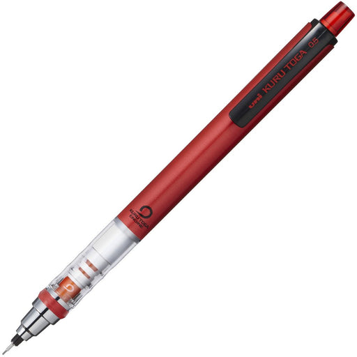 Mitsubishi Pencil Kurtoga 0.5 Mechanical Pencil with Auto Lead Rotation Red-Kiichin - The #1 Place for Japanese Goods in Your Hand!