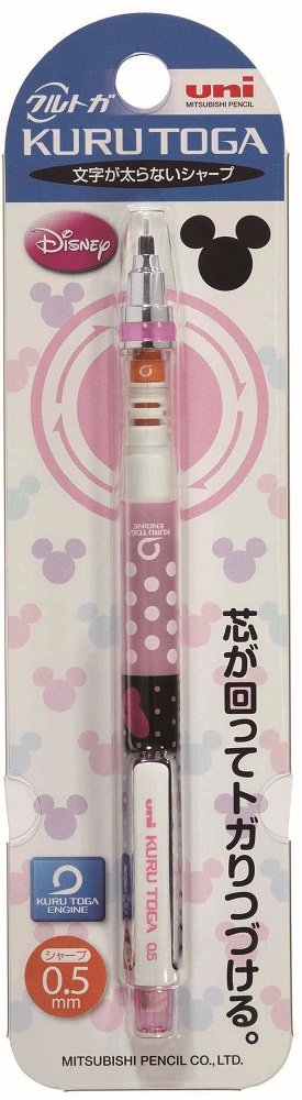 Mitsubishi Pencil Kurtoga Disney 0.5 Mechanical Pencil with Minnie Ribbon Design-Kiichin - The #1 Place for Japanese Goods in Your Hand!